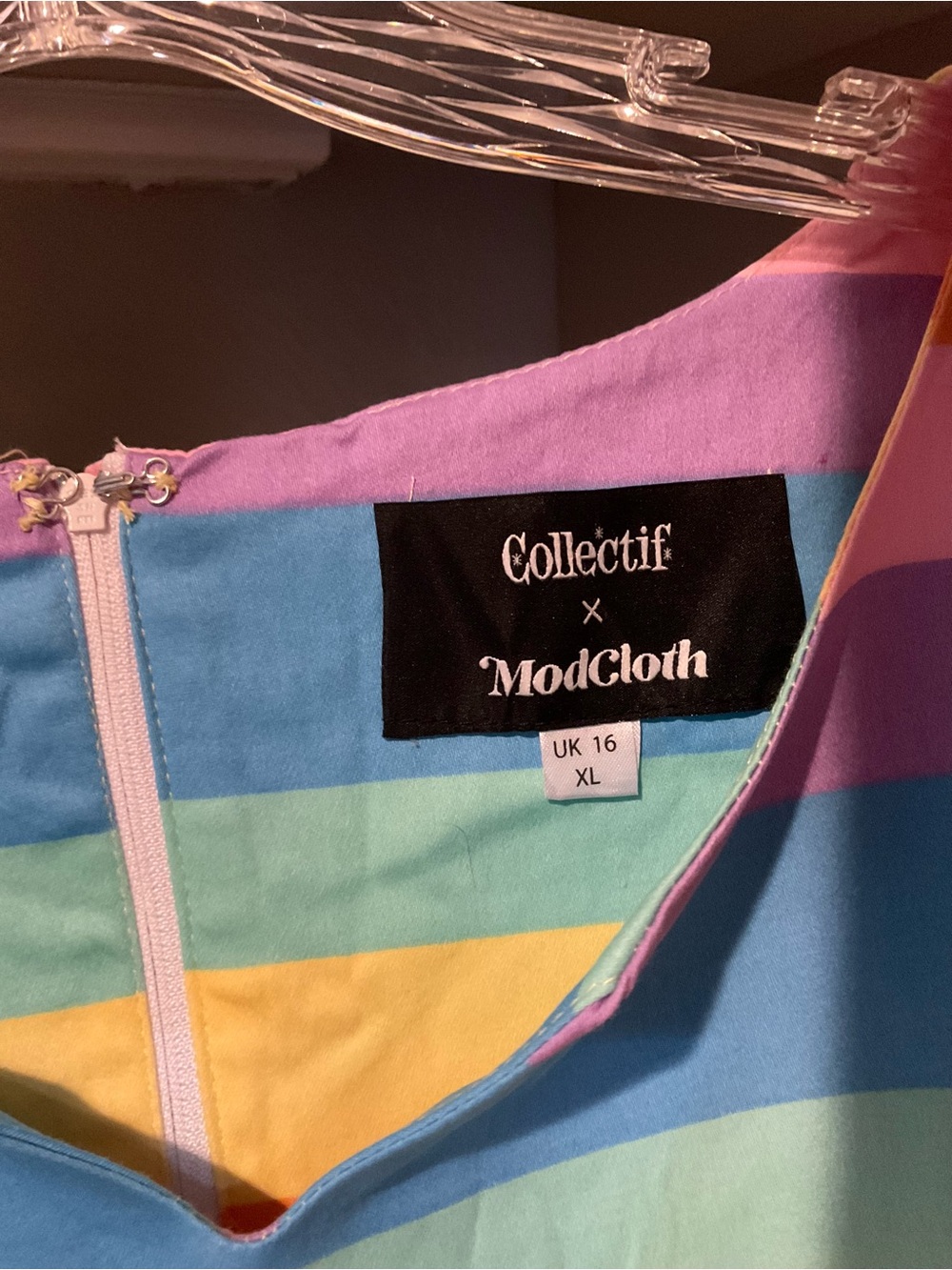 Collectif x ModCloth Candice candy stripes dress - Picture 4 of 4